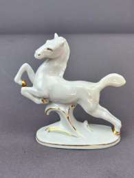 Wagner & Apel Vintage Porcelain Miniature Figure Statue Horse Made in Germany