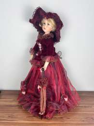 Huge Vintage Collection Doll Biscuit Porcelain Wig Blond Hair 65 cm