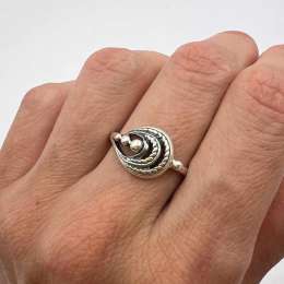 Vintage Nice USSR Ring Sterling Silver 875 Jewelry Jewelry Women's Size 9.75 US