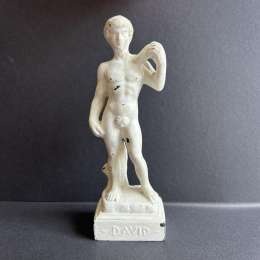 David Vintage Metal Statue Figure Collectible Home Decor Made in Italy