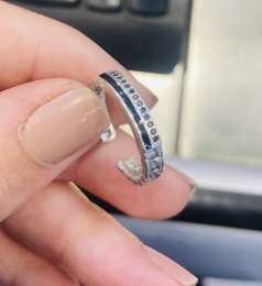 Antica silver ring, 925 caliber, stamped, luxurious, free size, classic shape