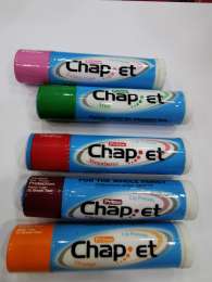 A set of 5 Chap Et Lip Balms In Five Different Flavors To Give You Pout All Day