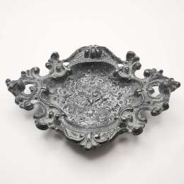 USSR 60s Cast Iron Ashtray Vintage Handmade 381g