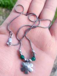 Old Sterling Silver 925 Necklace With Pendant Vintage Chain 8g