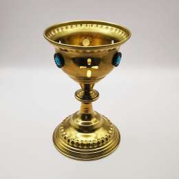 USSR 80's Vintage Church Bowl with Jewelry Bronze, Brass 89g