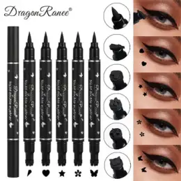 2 IN 1  Eyeliner Pen  Stamp Long-Lasting Waterproof  Eye Liner Pencil