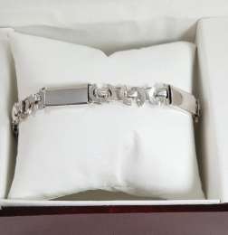 Silver 925 In St Bracelet Sterling Mens Jewelry Handmade Adjustable Fashion