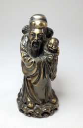 Bronze 11-15 IN. (28-38 Cm) The Height Of Antique Chinese Statues
