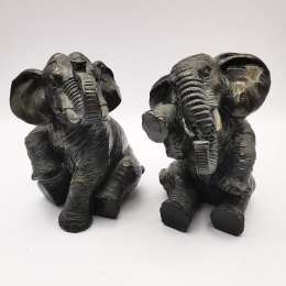 1980s Vintage Very Beautiful Handmade Elephant Statue 385g