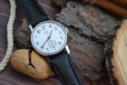raketa Shturmanskie Aviator USSR Retro Steel Soviet Leather Strap vintage watch
