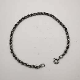 Vintage Sterling Silver 925 Women's  Jewelry Chain Bracelet Signed 5 g