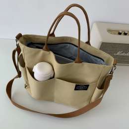 Women's Retro Large Size Bags Cotton Canvas Shoulder Bag Fashion Crossbody Handb