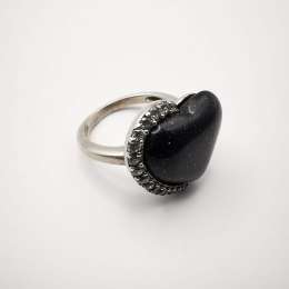 Vintage Beautiful 925 Sterling Silver Jewelry Ring, Stone, Cubic Zirconia 6,48 g