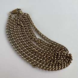 Vintage Gilt Sterling Silver 925 Men's Women's Jewelry Chain Necklace Marked 20g