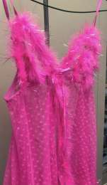 Ladies Sleep Shirt. Pink. Arousing. Sexual. Transparent. Easy To Take Off.