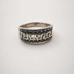 Vintage Beautiful 925 Sterling Silver Jewelry Ring Cubic Zirconia 2,7 g