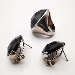 Vintage Very Nice 925 Sterling Silver Women's Jewelry Set 23,8 g