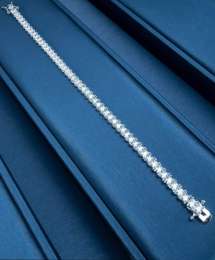 Bracelet Sterling Silver 925 Women's Jewelry Crystal Stone Party Occasions Gifts