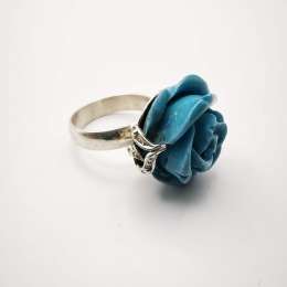 Exclusive Vintage Chic 925 Sterling Silver Jewelry Ring for Women 8,9 g