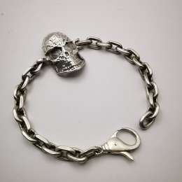 Vintage Mens Womens 925 Sterling Silver Jewelery Bracelet Signature 37,4 g
