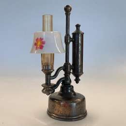 Vintage Collectible Brass Pencil Sharpener Miniature Kerosene Lamp Europe
