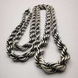 Vintage Statement Mens Womens 925 Sterling Silver Jewelry Chain 58,6 g