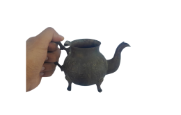 Antique Kettle Teapot Copper Handmade Primitive Decor Handle Retro Collectibles