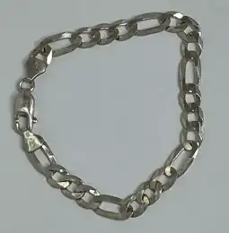 Bracelet Men's Silver 925 Italy Cattier Design Weight 9.7 G, Heavy, Big, Beauty