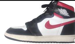 Nike Air Jordan 1 Mid SE 555088 Men's Basketball Shoe Red Black Size 8.5