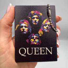 Souvenir Christam Gift Handmade Wooden Keychains Queen Freddie Mercury