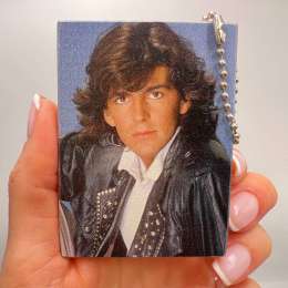 Toy Christmas Gift Souvenir Handmade Wooden Keychain Modern Talking