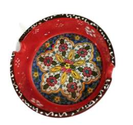 Turkish Handmade Ceramic Ashtray Cigarette Cigar Ashtray Gift for Smoker