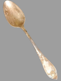 Large Antique Decorated Russian spoon size Soviet Union Engraved RARE
