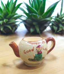 Good Luck Teapot Small Ireland Mustard Pot Antique Cute Beautiful and Wonderful