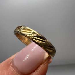Vintage Women's Jewelry Ring Gilt Sterling Silver 925 Signed Size 6.5