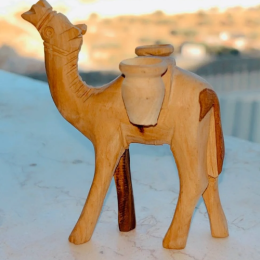 Hand Made Wooden Decorative  Wooden Camel Made Of Olive WoodIn Palestine