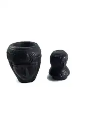 Canopic Egyptian Jars Ancient Jar Antique Organs Storage Statue Stone Handmade
