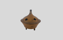 Vintage Miniature Incense Burner Of Copper Made Decor Home Carved India Souvenir