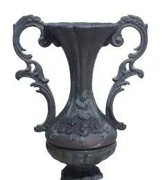 Copper Vase Hammered Sealed Vintage Hand Solid Arts Crafts Pitcher Tall Antique