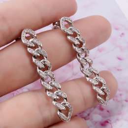 Zircon Chain Long Cuban Chain Chain Stud Earring Chain Luxury Beautiful Gift