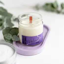 Soy Massage Candle Lavender with Cocoa,Shea Butter,Almond Oil,Vitamin E 200ml
