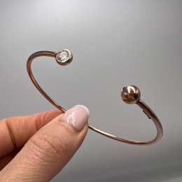 Alunno&Co Vintage Gilt Sterling Silver 925 Womens Jewelry Bangle Bracelet Marked