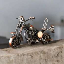 Retro Iron Motorcycle Ornaments, Harley Motorcycle Statues for Home Decor