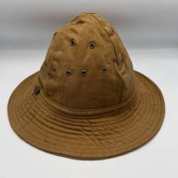 1987 Vintage USSR Military Army Bucket Panama Cap Hat Khaki Cotton Tashkent S 56