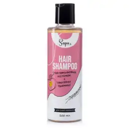Organic Shampoo For Dry Hair With Peach Seed Oil And Wheat Proteins, 200 ml