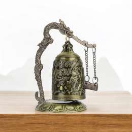 Antique Bronze Classic Dragon Bell Hand Carved Art & CollectibleAntique Bronze