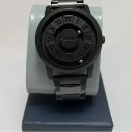 Rare  Interesting matte black wristwatch fox box Magnetic balls USSR gift