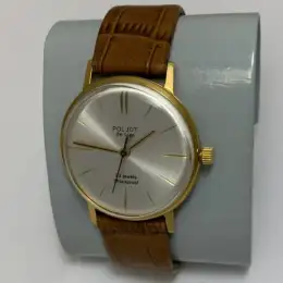 Rare vintage Men's wristwatch poljot USSR gold-plated