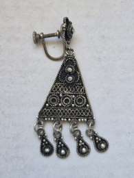Antique Jerusalem Necklace 900 Sterling Silver Women's Jewelry 8 Gm Gift