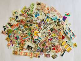 Huge Vintage Lot of World International Postage Stamps 1000 pc from Israel